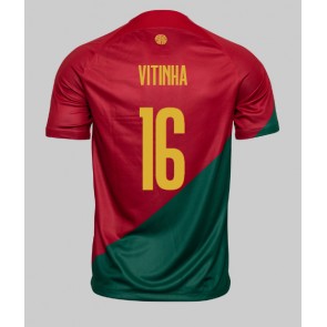 Lacne Muži Futbalové dres Portugalsko Vitinha #16 MS 2022 Krátky Rukáv - Domáci